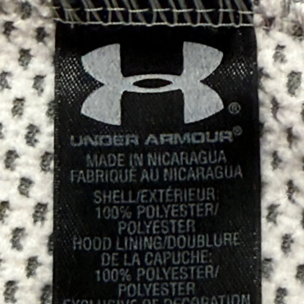 Under Armour Men's Pullover Loose Fit Gray Hoodie Sweatshirt Size L Drawstring